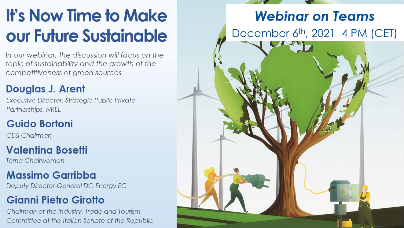 December 6th: Join the new CESI webinar on sustainability