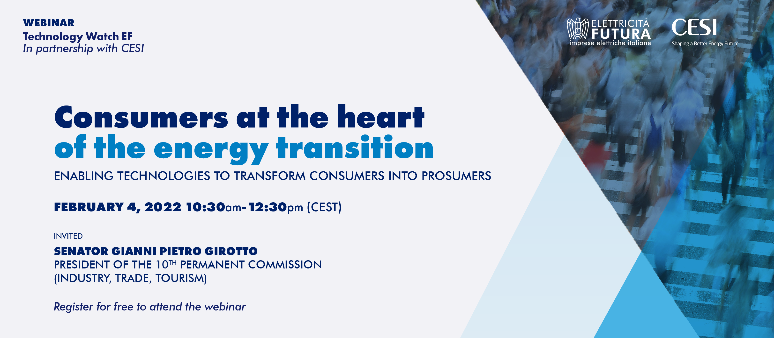 Tomorrow, join our webinar on technologies to enable consumers in the energy transition