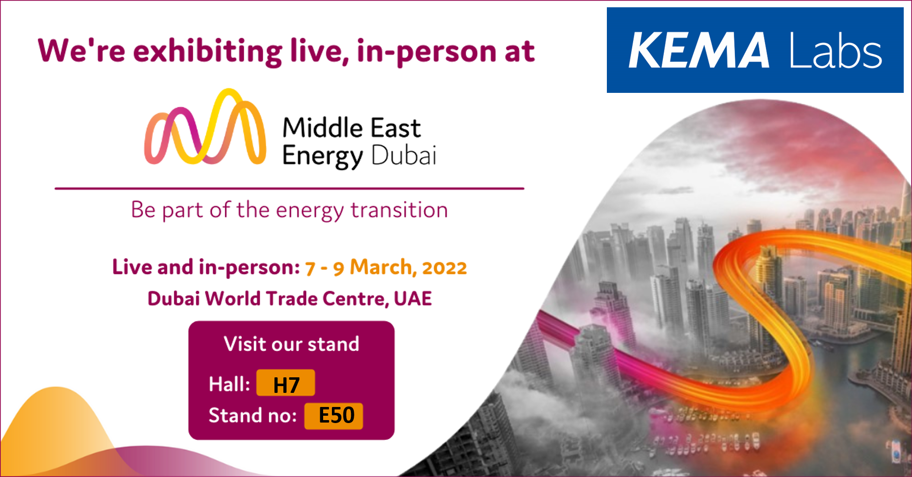 Middle East Energy 2022: KEMA Labs at the exhibit