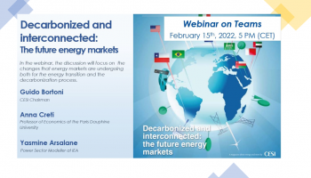 Decarbonized and interconnected: the future energy markets